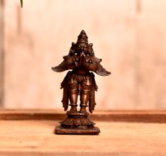 Indian Lord Garuda Copper Statue for Decoration